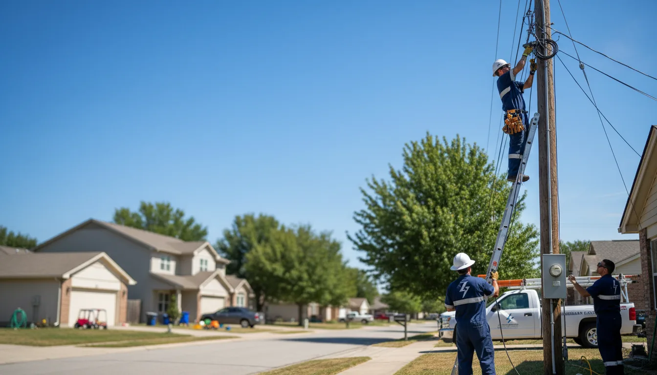 Residential electrician providing installation services in Midland, SD